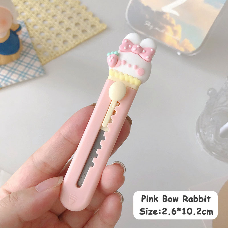 Mini small size Dismantle Express Knife Student Handmade Soft Glue Creative Cute Cartoon Style Art Knife Paper Knife