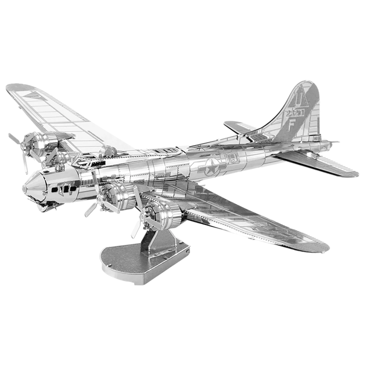 Vliegtuig 3D metalen puzzel modelkit DIY lasergesneden puzzels puzzelspeelgoed voor kinderen