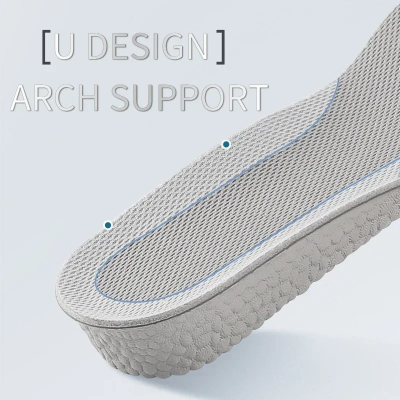 2PCS Heightening Insole Invisible Unisex Women Heighten Insert Cushion Pads EVA Lifting Insole Heel Arch Support Taller Cushion