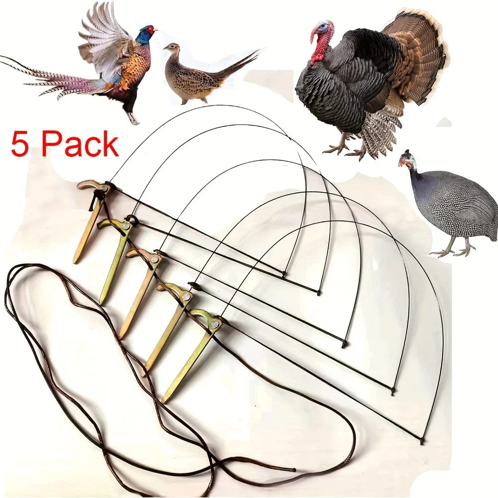 Trappola per uccelli professionale per pollo fagiano anatra selvatica Partridge Mallard legando i piedi degli uccelli non li danneggia