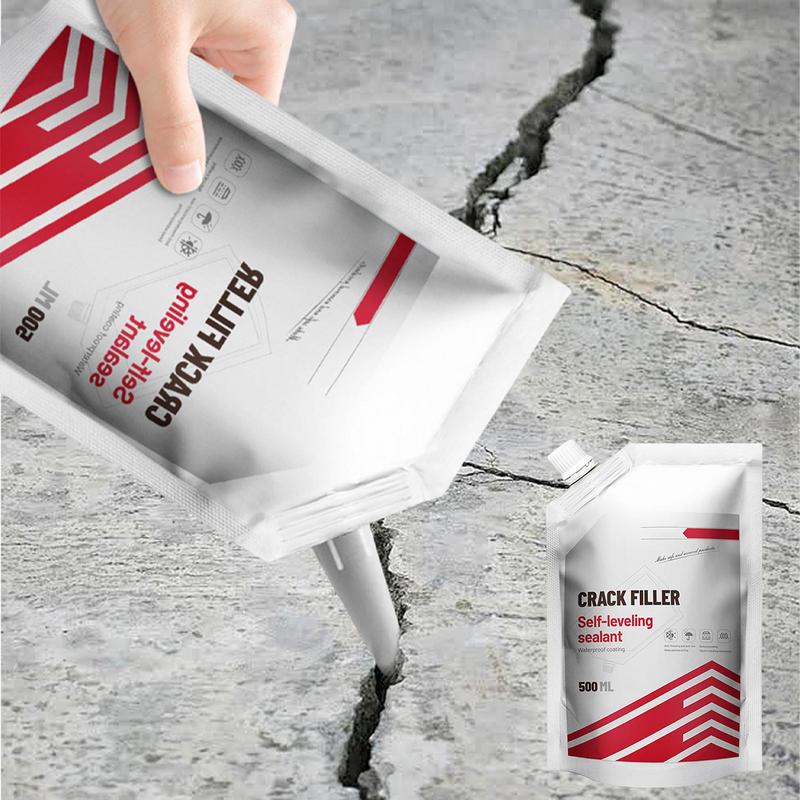 Cement Crack Filler 500ml Asphalt Crack Filler Concrete Patch Cracked Tile Filler Asphalt Patch For Concrete Repair Roofs