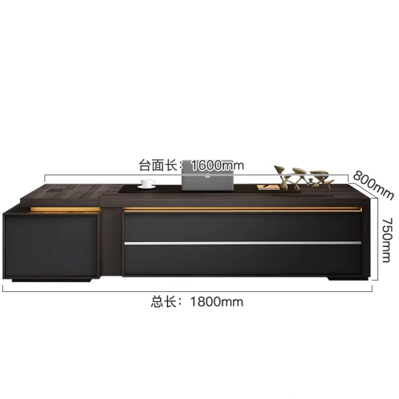 Designer Chinese Boss Table Simple Modern Chinese Reception Drawers Desks Cabinet Conference Unusual Bureau Meuble Furniture