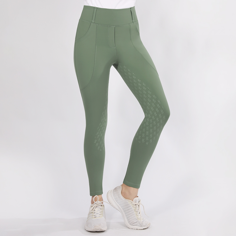Collants d'équitation de compétition de siège complet occidental pour femmes, culotte d'équitation à poche, pantalons d'équitation, leggings équestres