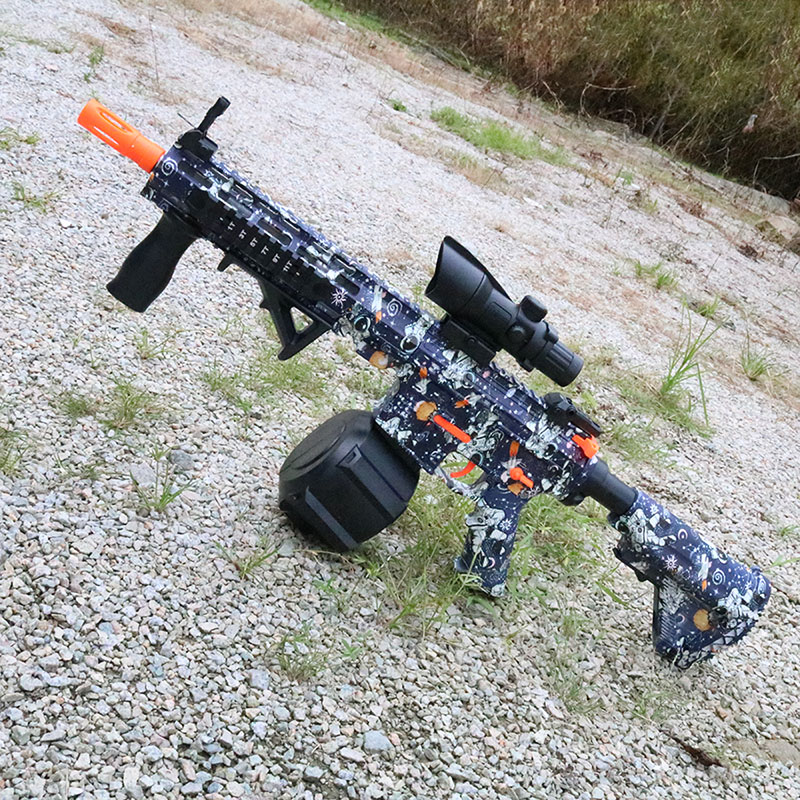 Pistola elétrica blaster, blasters de gel de modo manual/automático, adequada para jogos de tiro ao ar livre, halloween, presentes de natal
