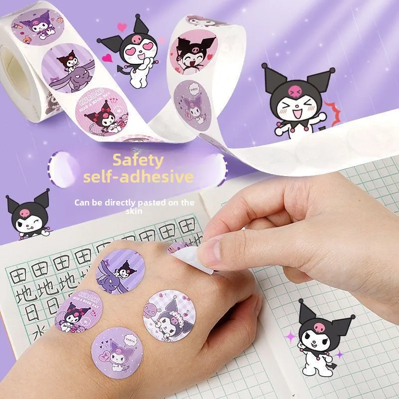 500 PCS Sanrio Cartoon Sticker Hello Kitty Anime Kuromi Melody Children's Diary Bonus Gift Diary Booklet Gift for Kid Toy