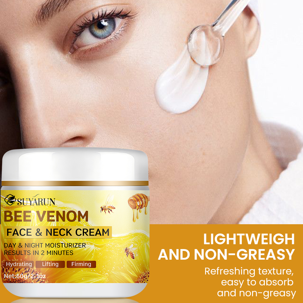 SUYARUN Bee Venom Collagen Anti-Aging Face Cream | Firming Lifting Moisturizer | Wrinkle Reduction | 24H Hydration.