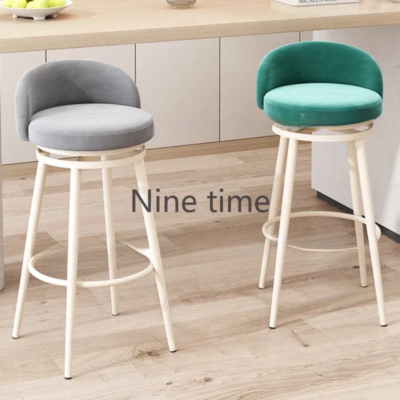 Taburete con escalón, taburetes de Bar para cocina, sillas de lujo, mostrador, silla para manicura, maquillaje, diseño moderno, muebles altos para desayuno, cafetería