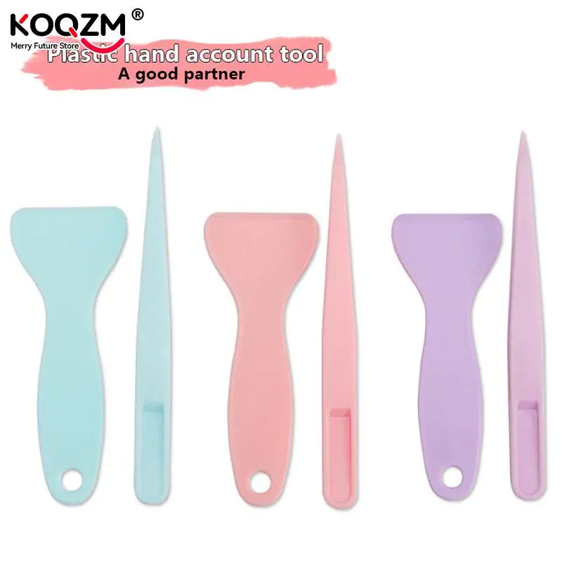 Scrapbook Sticker Hand Account Tools Plastic Tweezers Scraper Multi-tool Stationery DIY Junk Journal Album School Supplies