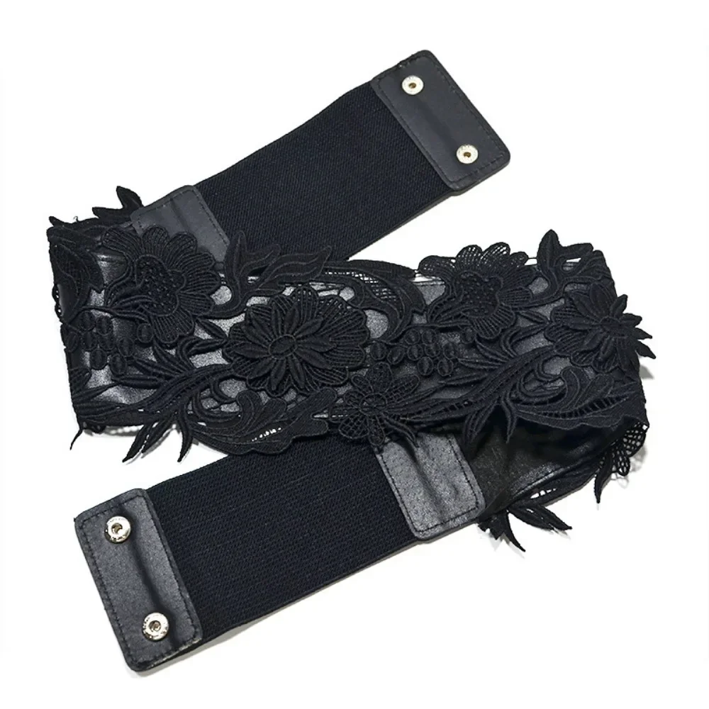 Cinturones anchos con banda boho para mujer con cinturón Obi envolvente de encaje