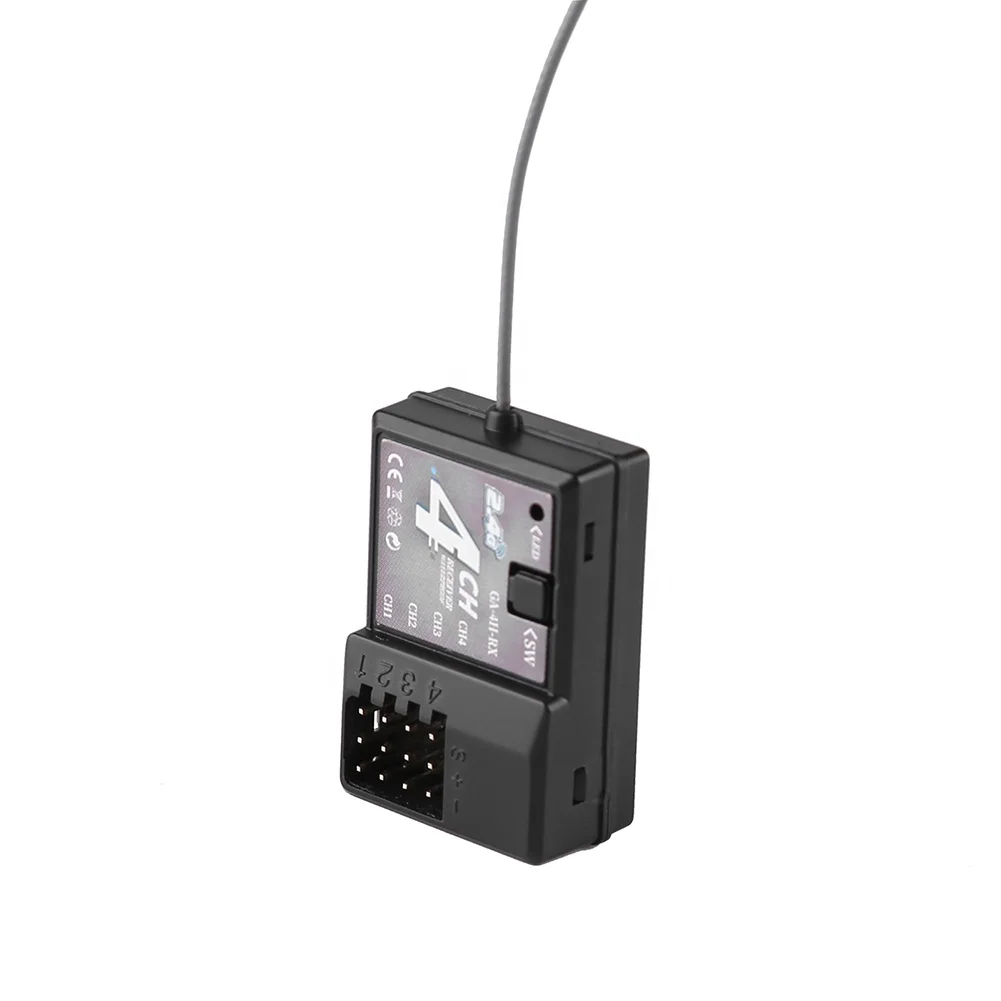 RCZIPROY 2.4GHz TX-4 4CH Radiosysteem Zender Controller Afstandsbediening met ontvanger is geschikt voor RC Auto Scheepstank