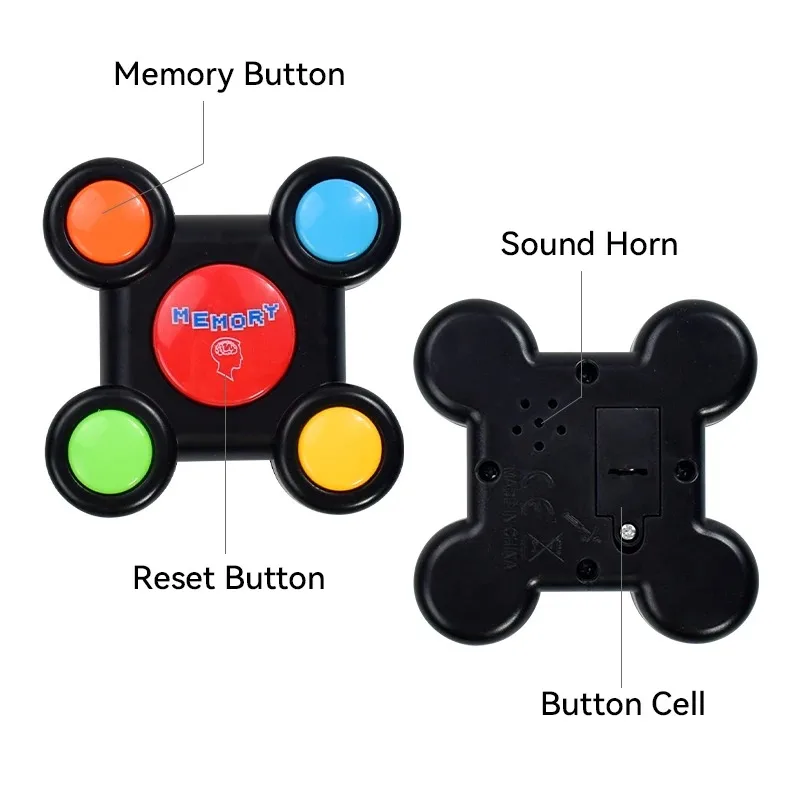Machine de jeu de mémoire pour enfants, lumière LED, effet sonore, jouets interactifs pour plusieurs personnes, formation, Coordination œil-main