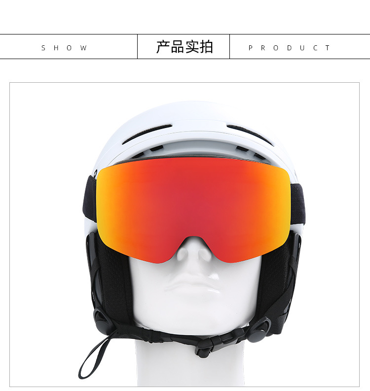 Big Ski สโนว์บอร์ดแว่นตาผู้หญิงผู้ชายเล่นสกีแว่นตาหน้ากาก UV 400 หิมะป้องกันแว่นตาผู้ใหญ่ Double Anti-FOG ทรงกระบอก