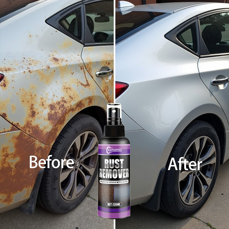 Removedor de ferrugem em spray de polimento de metal multiuso para carros, utensílios de cozinha de aço inoxidável, restaura o brilho e evita oxidação