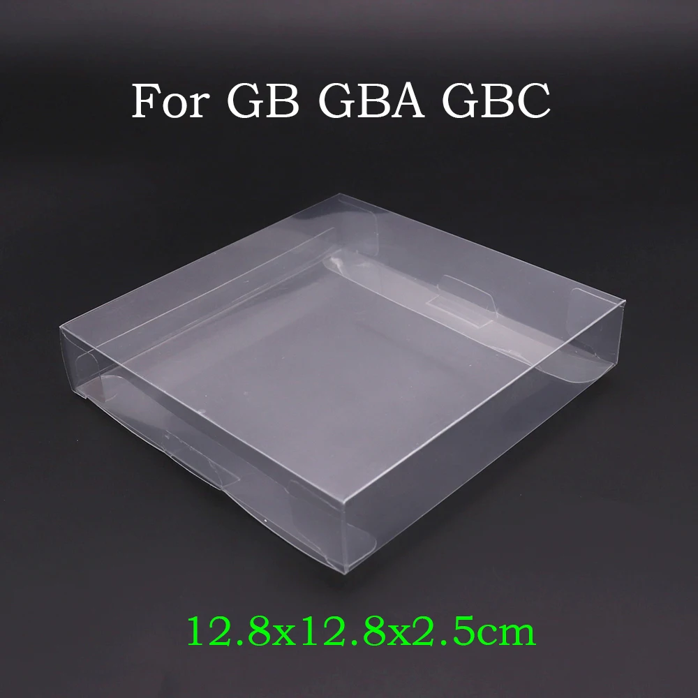 Caja de cartuchos de juego transparente, Protector de plástico PET para juegos CIB para N64 NES SNES para interruptor GB GBA GBC NGPC, 10 Uds.