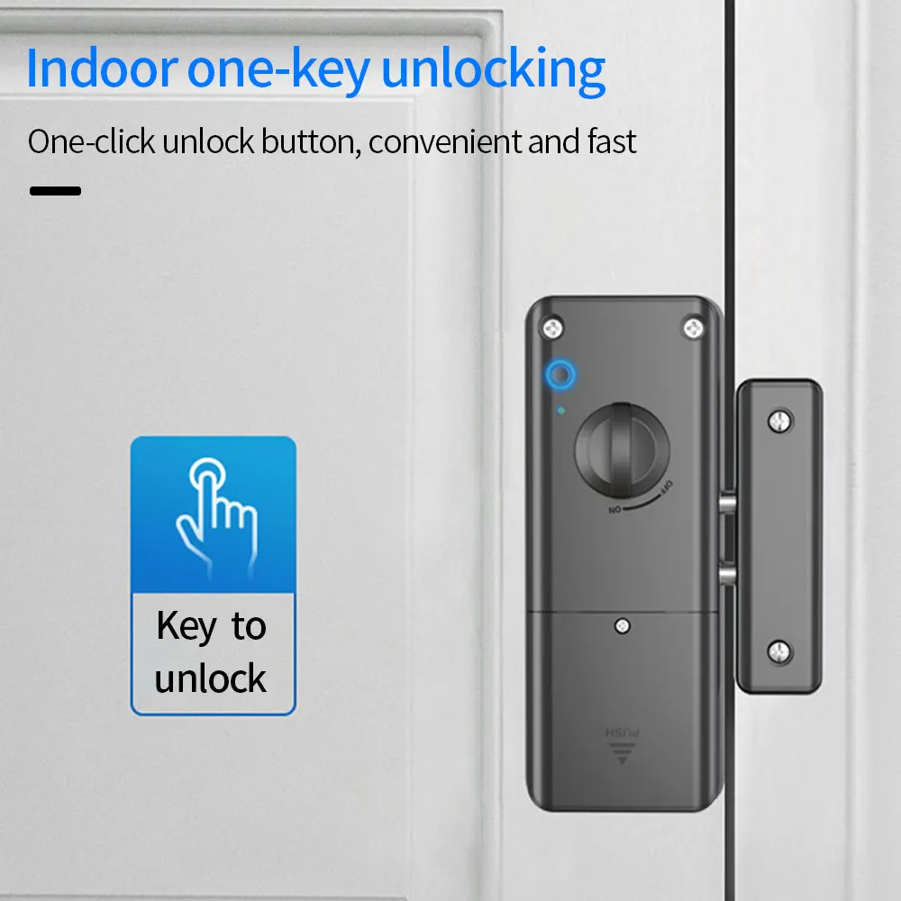 Cerradura Invisible para interiores con Bluetooth, aplicación inteligente Tuya, para puerta de madera, electrónica, tarjeta IC 13,56, compatible con puerta de enlace a Wifi