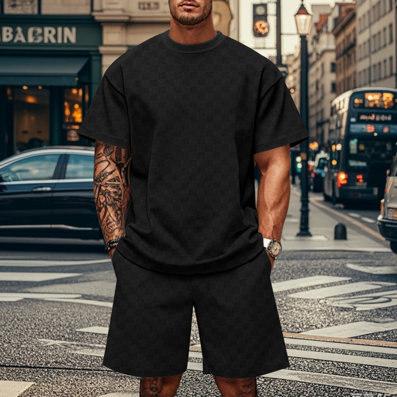 Nuevo estilo de moda para hombre, camiseta de manga corta con estampado 3D de verano, conjunto deportivo de moda, camiseta transpirable, pantalones cortos, conjunto deportivo de dos piezas