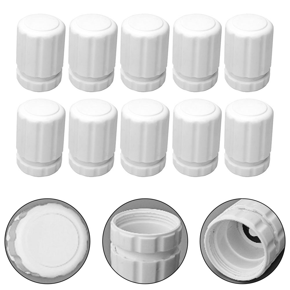 10Pcs Hand Wheel Switches For Underfloor Heating Manifold Radiator Temperature Control Knob M30x1.5mm White