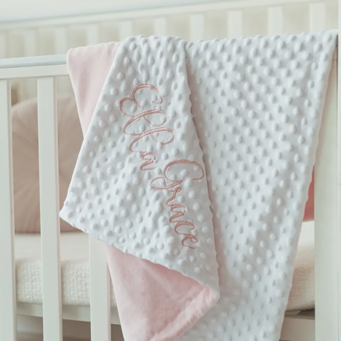 Coperta fasciatoio personalizzata Coperta da tiro per bambini Coperte con nome personalizzato per neonata Ragazzo Coperta per bambini carina 75 * 100 cm