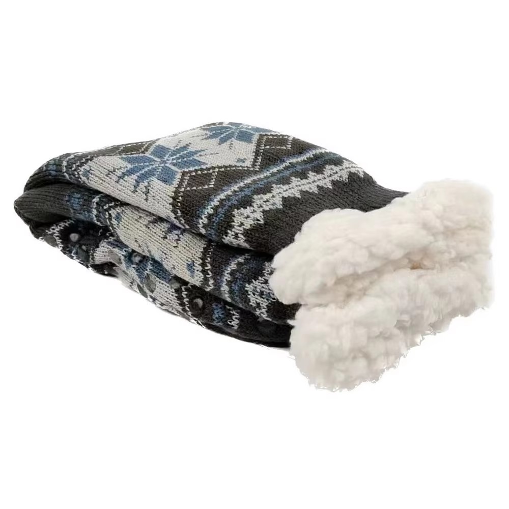 Calcetines de invierno para hombre, calcetín corto esponjoso y cálido de terciopelo suave, térmico, antideslizante, peludo, regalos gruesos, novedad de 2023