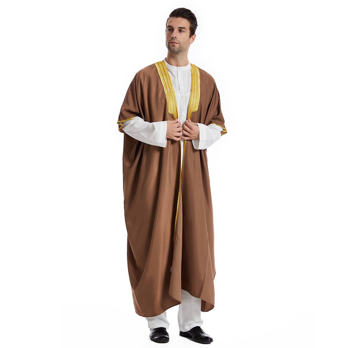 男性用イスラム教徒女性用トーンカフタン、eid Juba thobes、カーディガンアバヤ、ロングドレス、ラマダンのローブ、トラディアラビア、ドバイ