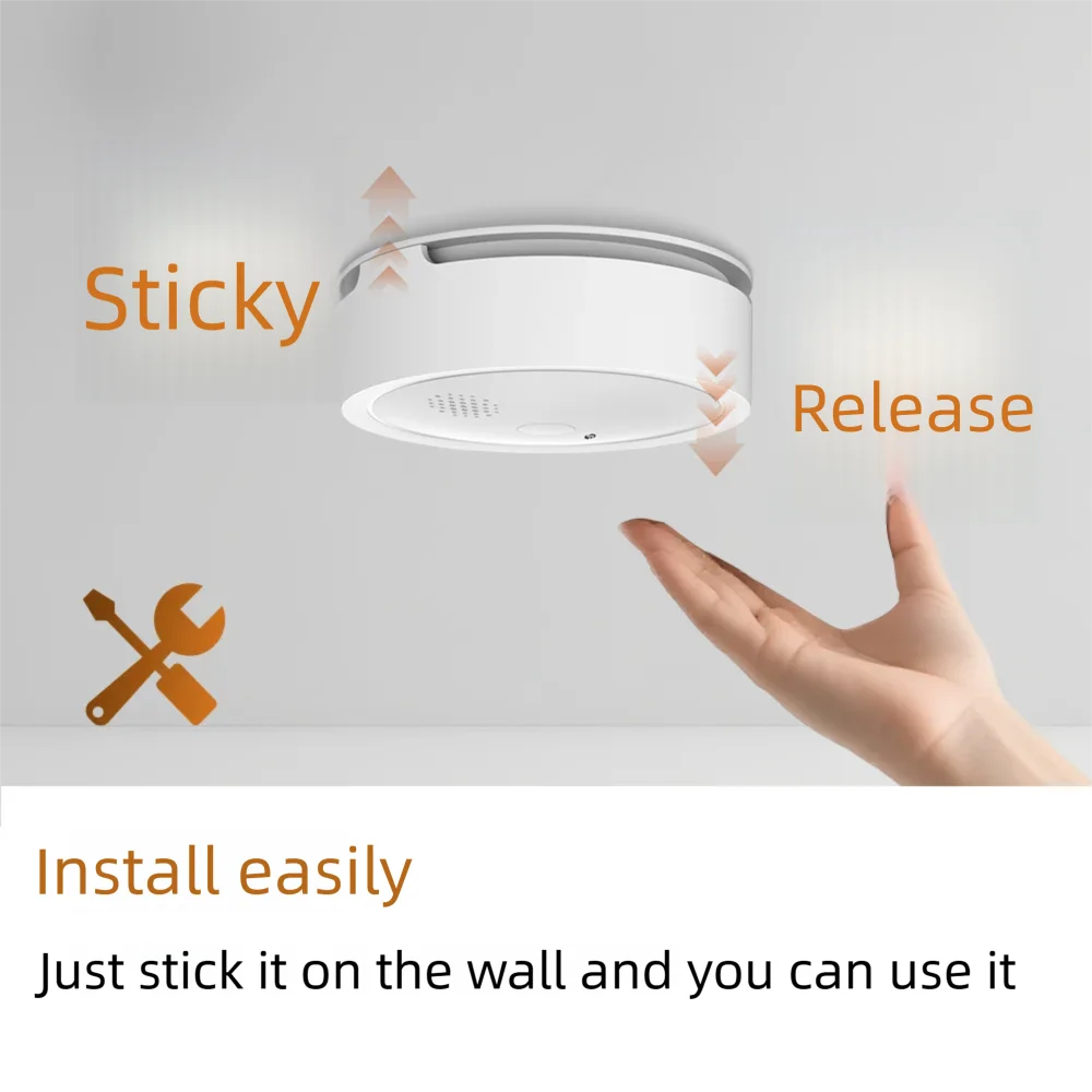 Shelly Plus-alarma de humo fotoeléctrica inteligente, dispositivo con WiFi, eficaz para detectar fuego lento, con indicaciones LED