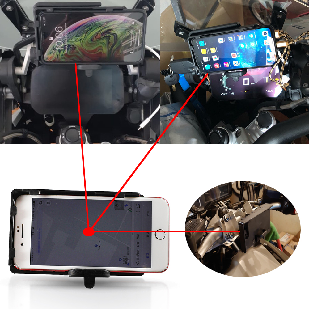 ハンドヘルド GPS ナビゲーター USB 充電器オートバイ電話ナビゲーションホルダー BMW R1200GS R1250GS CRF1000L アフリカツイン ADV F800GS GS