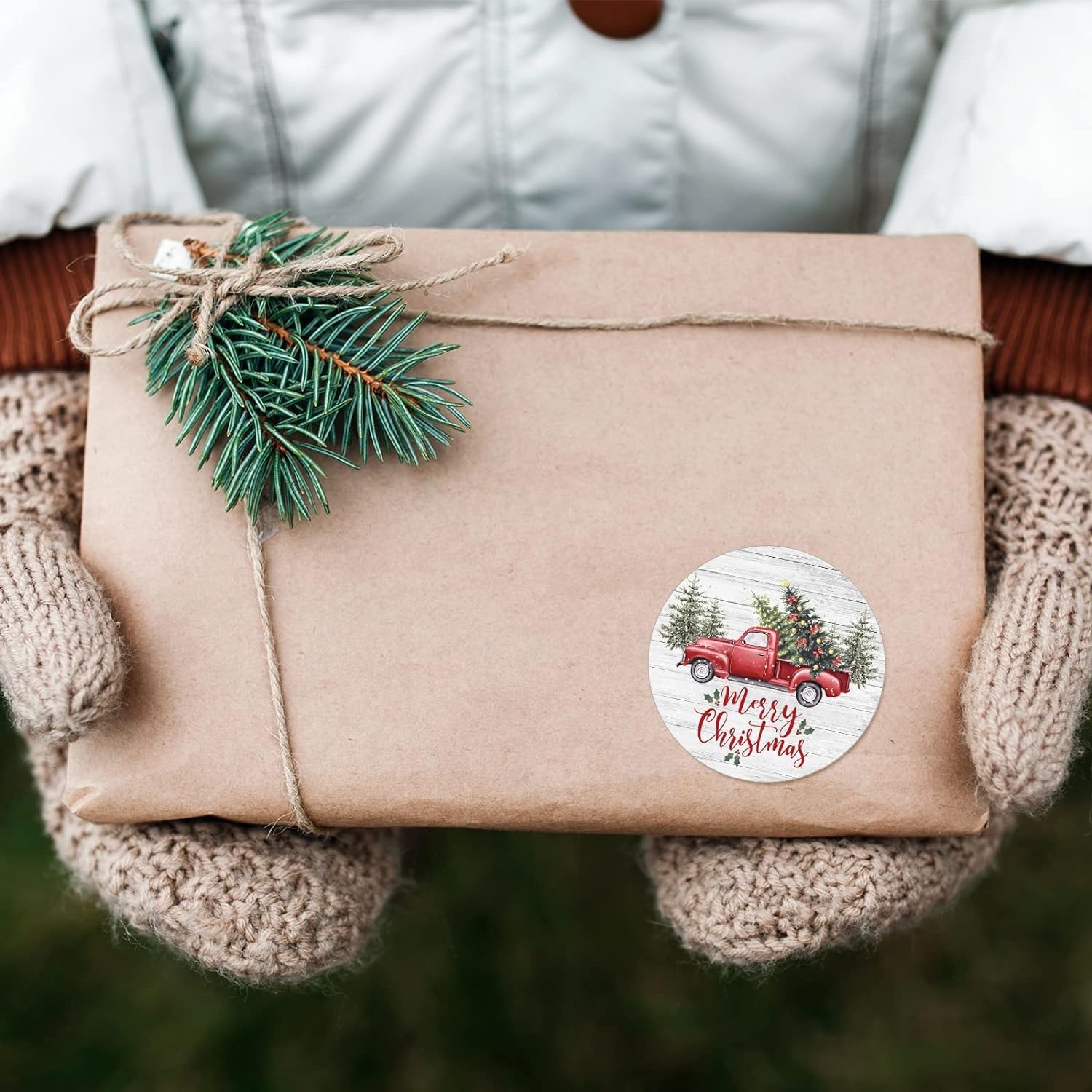 100-500 ชิ้นสุขสันต์วันคริสต์มาสการ์ตูนฉลากวันหยุดทักทายขอบคุณตกแต่งกล่องของขวัญชุดสติกเกอร์