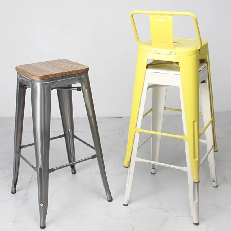 Штабелируемые металлические барные стулья, барные стулья высотой, 24-дюймовые внутренние/наружные барные стулья для дома и патио