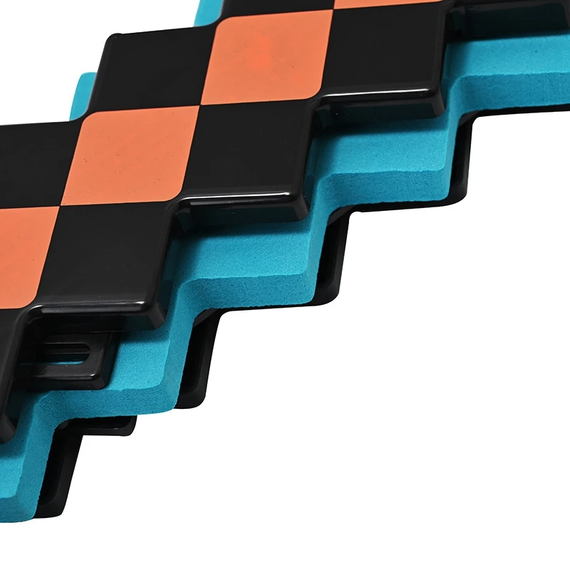 2025 OFFICIAL Minecraft LIGHT-UP Adventure Sword Pickaxe with Sounds My World's Two in One Deformable Weapon Outdoor Toys