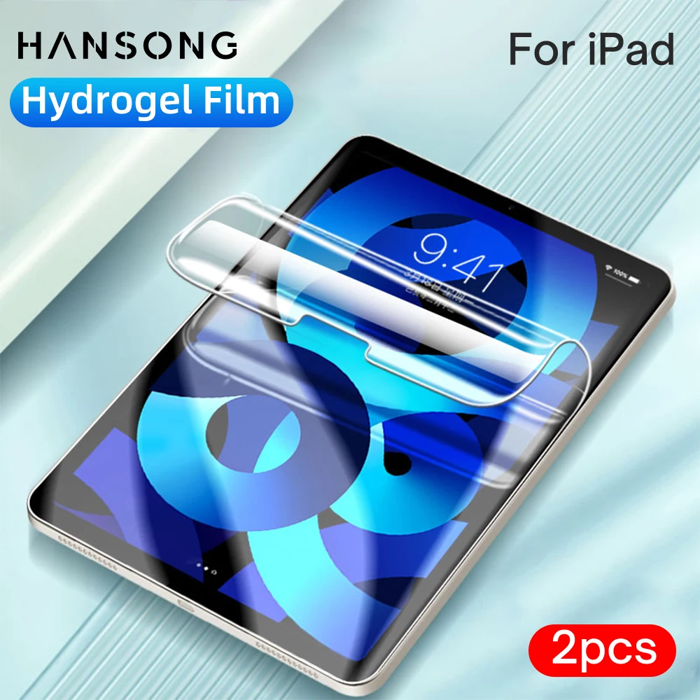 2 Chiếc Hydrogel Cho iPad Air 5 10.9 2022 iPad Pro 11 Air 4 Cho iPad 10.2 9th 8th 10.5 9.7 Mini 6 4 5 Chất Lỏng Tấm Bảo Vệ Màn Hình