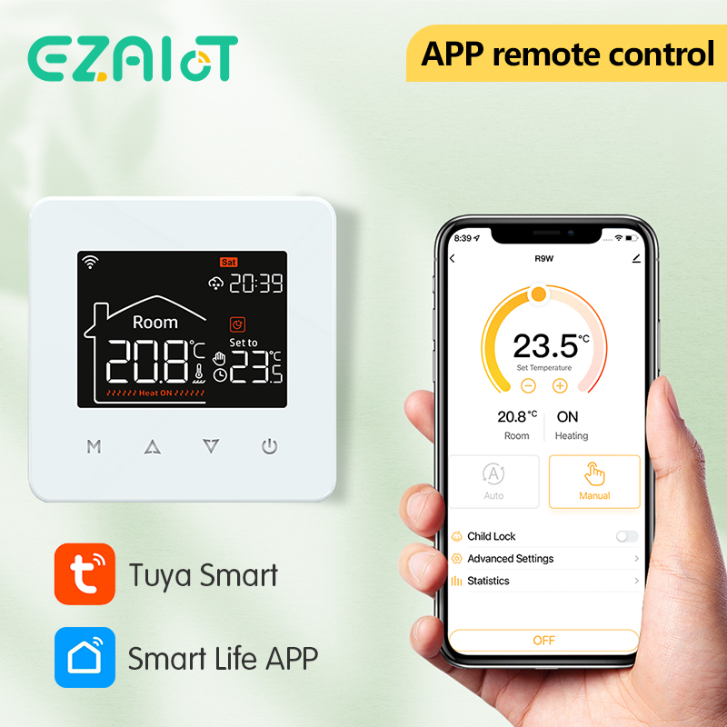 Tuya スマートホームサーモスタット水電気暖かい床暖房ガスボイラー WiFi 温度リモコン Google Alexa 付き