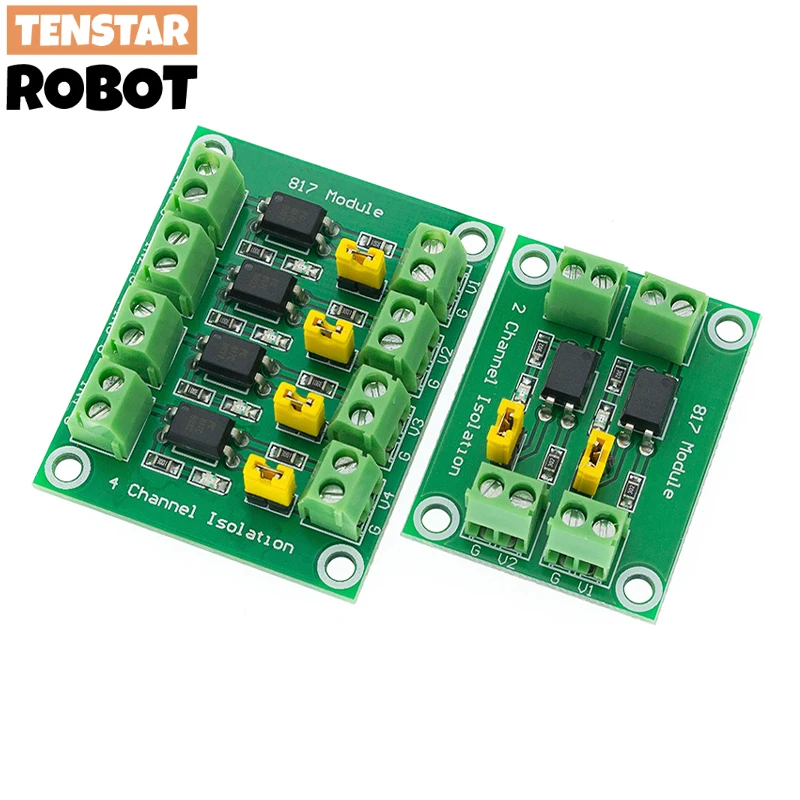PC817 Modulo adattatore convertitore di tensione scheda di isolamento accoppiatore ottico a 2/4/8 canali Modulo isolato fotoelettrico driver 3.6-30V