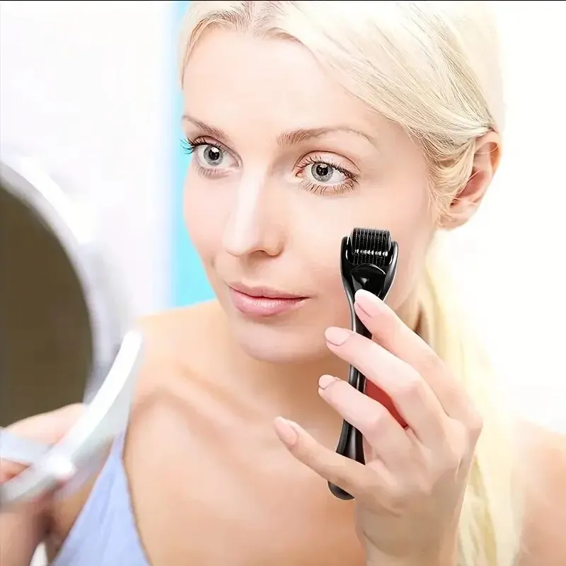 Clearance_Microneedle Derma Roller z igłami niesamowite narzędzie do mikroigłowania skóry twarzy uroda włosy broda skóra głowy kobiety i mężczyźni