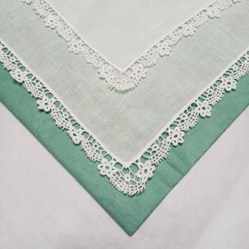 12 個セットファッションレディースハンカチホワイトコットンレース結婚式ブライダルハンカチ花嫁の母の結婚式のギフト 30*30 センチメートル