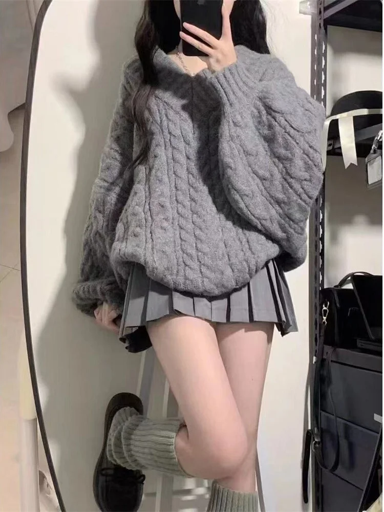 秋冬服甘いスパイシーな怠惰なスタイルのセータースカート 2 点セット全体セットストリートスタイル小さいサイズハイファッションセンセーション