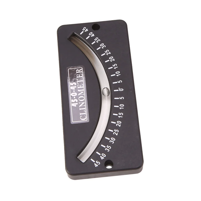 BABQ 45-0-45 Inclinometer Mini Protractor Inclinometer Angle Measuring Instrument Tilt Gauge Slope Meter