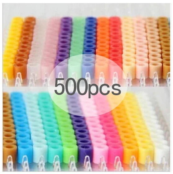 500pcs 5mm Hama Beads Perler Fuse Iron Beads GREAT KID FUN.Diy Intelligence Educational Toys Puzzles