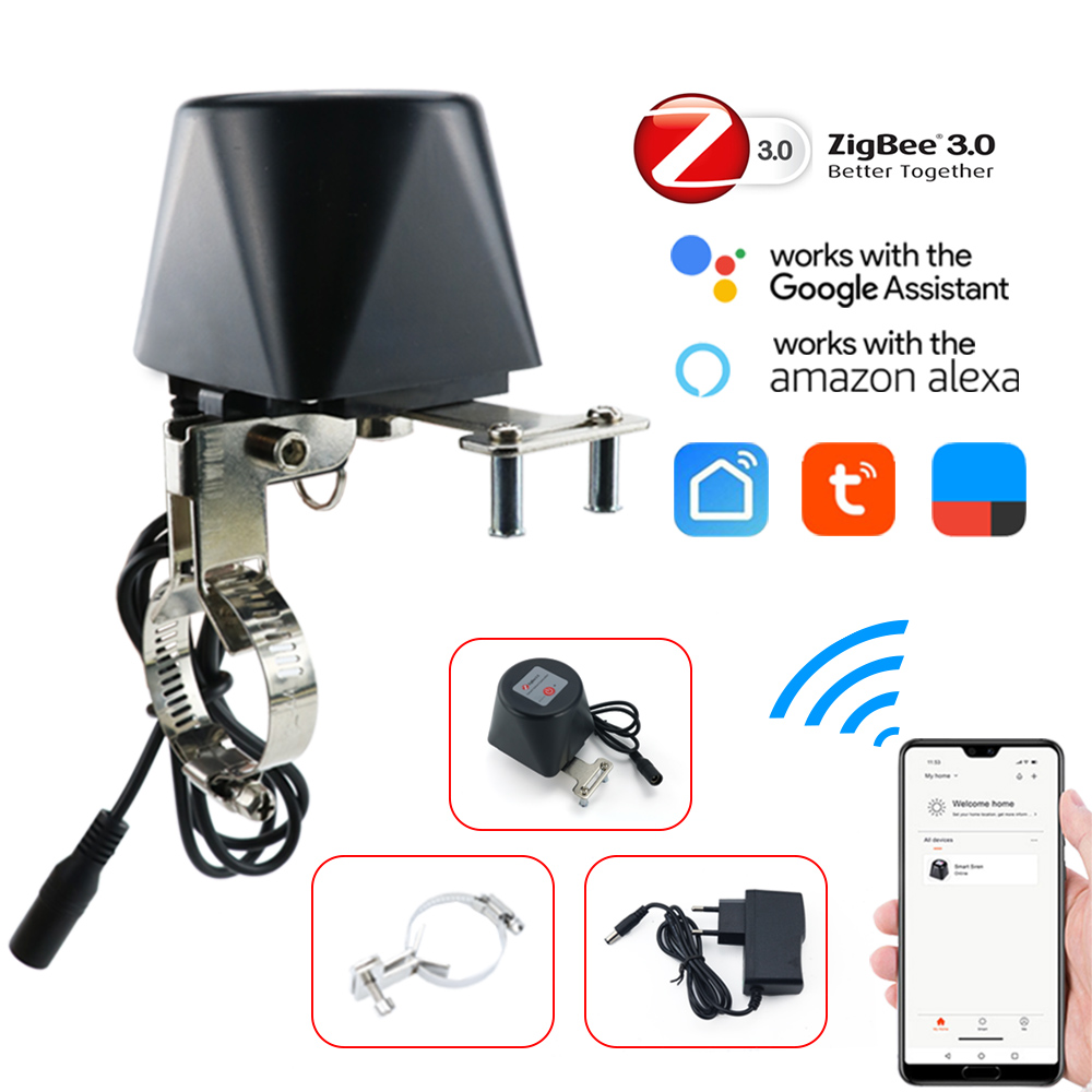 Tuya Zigbee Smart Gas Ventil WIFI Garten Wasser Abschaltung Timer Bewässerung Controller mit Alexa Google Assistent SmartLife