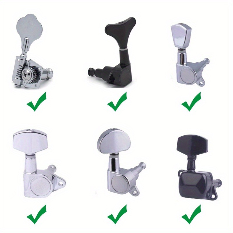 กีตาร์ String Winder HEAD HEX ไฟฟ้าเจาะ Tuning PEG PULLER เครื่องมืออุปกรณ์เสริมสําหรับกีตาร์อะคูสติกไฟฟ้าเบส (สีดํา)