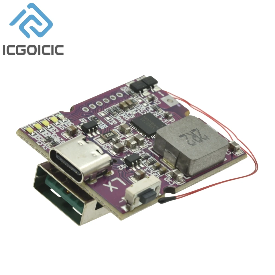 22.5W Power Bank Bidirectional Fast Charging Mobile Power Bank Module for Lithium Battery Charger Board Supports QC4+