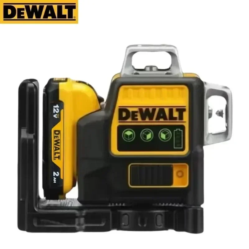 2024 Dewalt DW089LG 3 lados * 360 12 líneas nivel láser Horizontal herramienta de luz verde medidor grado exterior Vertical 12V batería