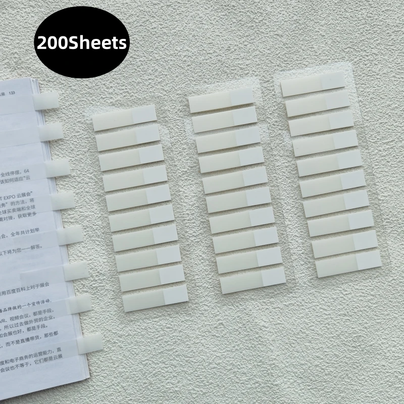 200 Blatt farbiger, selbstklebender Notizblock, Haftnotizen, Lesezeichen, Marker, Memo-Aufkleber, Papier, Büro, Schulbedarf