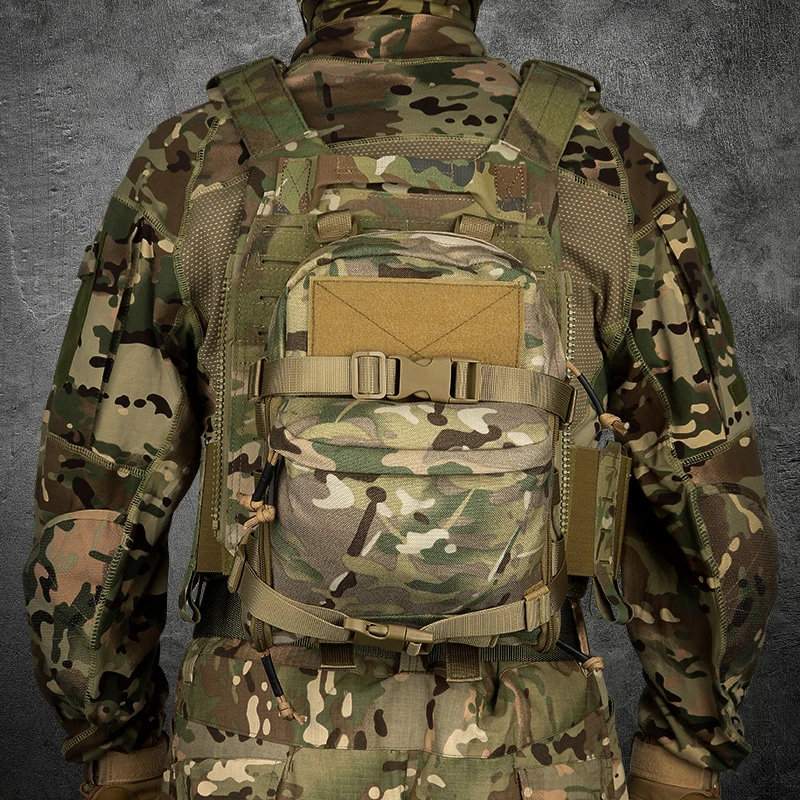ミニ水分補給バッグ屋外戦術的なバックパック水袋キャリアジッパーポーチ屋外狩猟バッグ 1000D ナイロンアウトドアスポーツ
