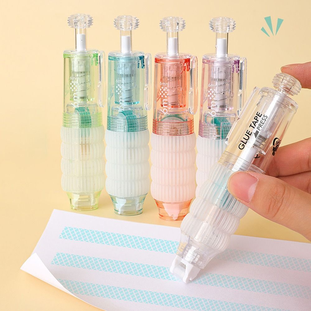 High Viscosity Dot Glue Pen Stationery Pen Shape Double Sided Adhesive DIY Press to move Quick Dry Dot Sticker