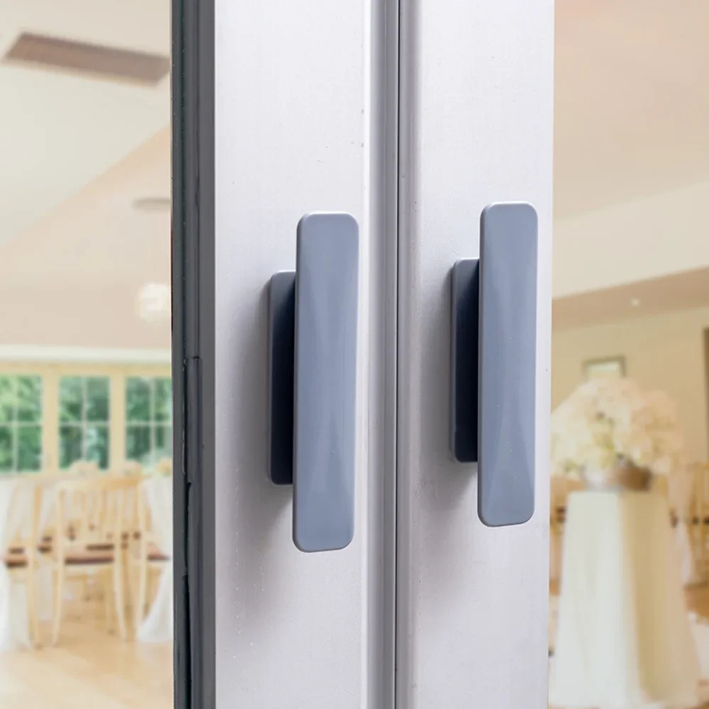 4/2PCS Window Cabinet Drawer Handles Self-adhesive Door Wardrobe Handle Organizer Paste Open Sliding Door Knob Auxiliary Device