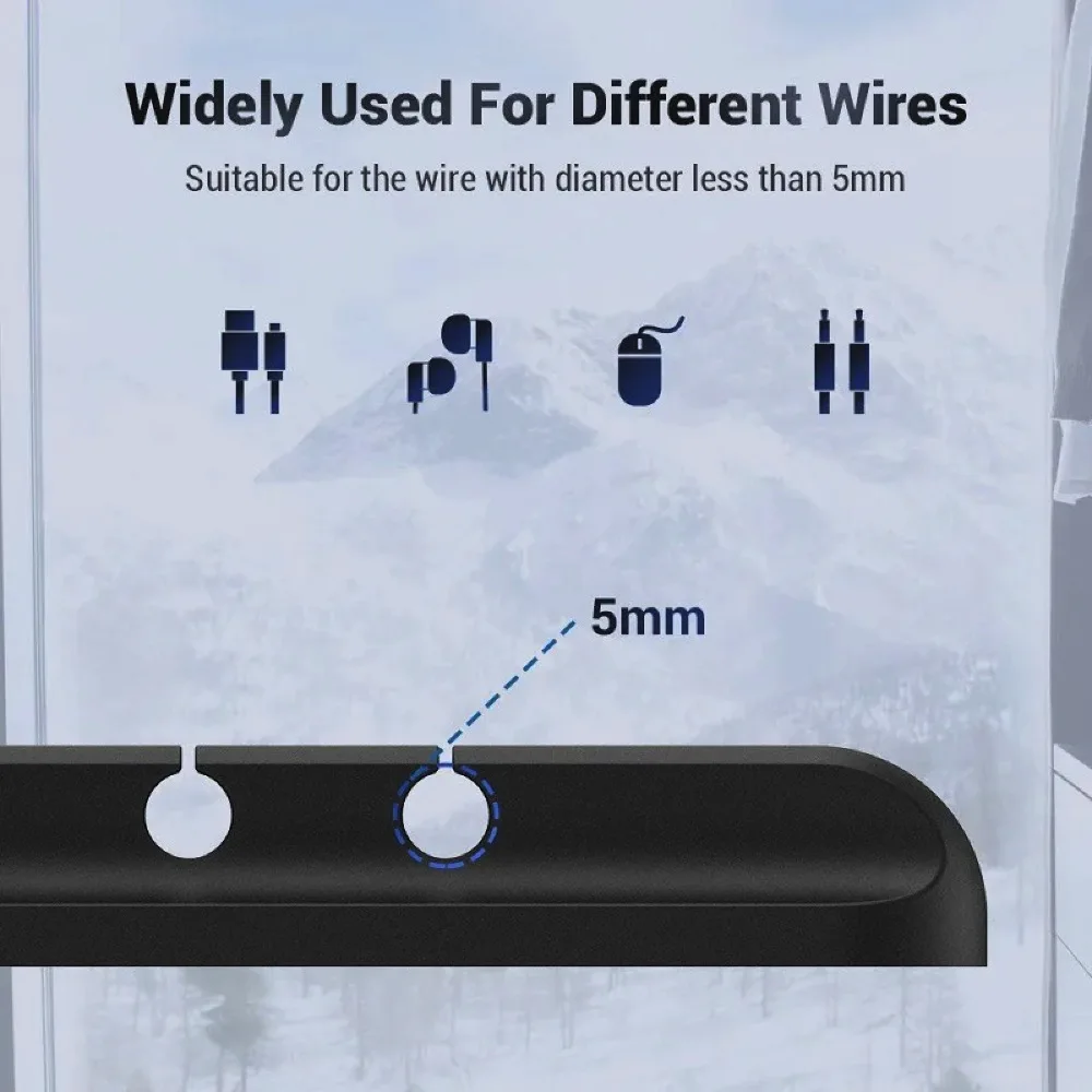 ใหม่สายการจัดการผู้ถือลวดยืดหยุ่นสาย USB Winder Tidy คลิปซิลิโคนสําหรับเมาส์คีย์บอร์ดหูฟัง Protector