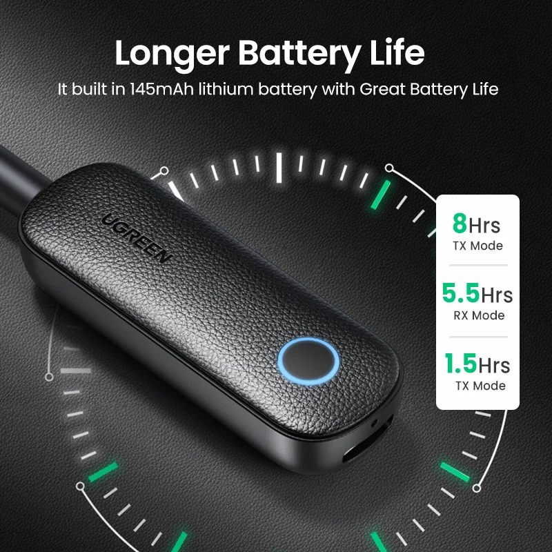 Bluetooth-адаптер UGREEN 2-в-1, приемник-передатчик, Bluetooth, AUX 3,5 мм