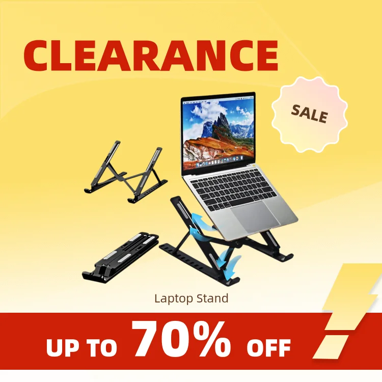 Clearance_Laptop-Halter, Ständer, Kunststoff, rutschfest, zehn Geschwindigkeiten, verstellbar, faltbar, tragbar, für HP MacBook Air Pro Notebook-Halterung Lif