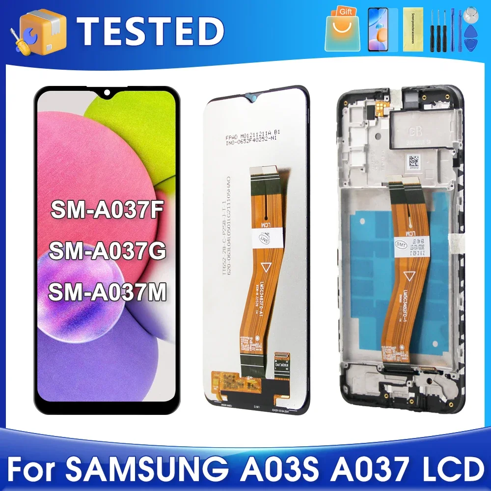 6.5 ''A03S Für Samsung Für A037F A037M A037G A037U A037W LCD Display Touchscreen Digitizer Montage Ersatz