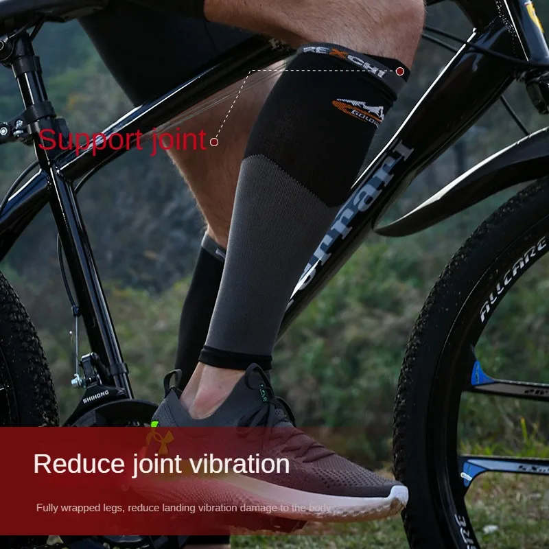 1 Pair of Cycling Sports Leg Warmers Marathon Football Running Muscle Can Compress The Calf Pressure Knee Warmers